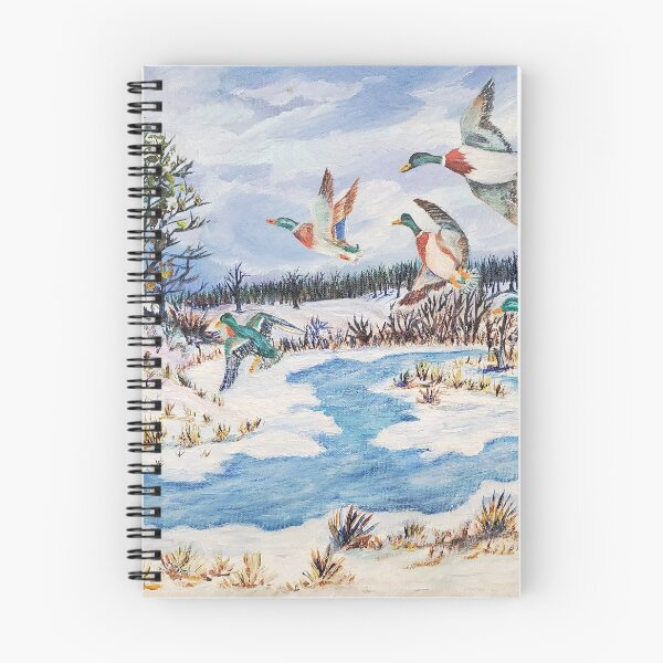 Item preview, 12 / 15 / 1956 M. White mallards take winter flight  designed and sold by SK8N.