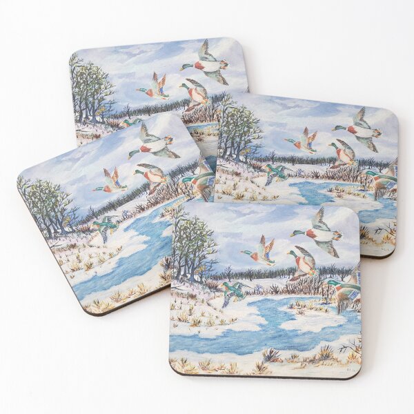 Item preview, 12 / 15 / 1956 M. White mallards take winter flight  designed and sold by SK8N.