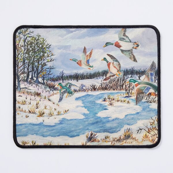 Item preview, 12 / 15 / 1956 M. White mallards take winter flight  designed and sold by SK8N.
