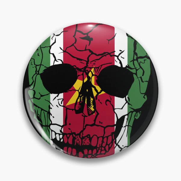 Item preview, Skull Flag of Suriname,halloween designed and sold by EpicMaps.