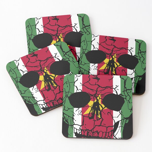 Item preview, Skull Flag of Suriname,halloween designed and sold by EpicMaps.