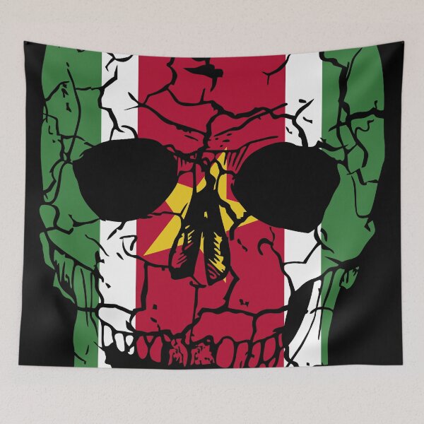 Item preview, Skull Flag of Suriname,halloween designed and sold by EpicMaps.