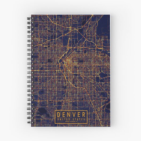 Item preview, Denver, Colorado, USA Map  - City At Night designed and sold by deMAP.