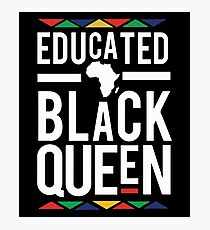 Educated Melanin Queen Photographic Print