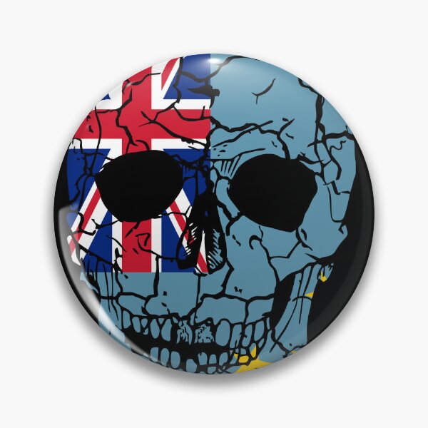 Item preview, Skull Flag of Tuvalu,halloween designed and sold by EpicMaps.