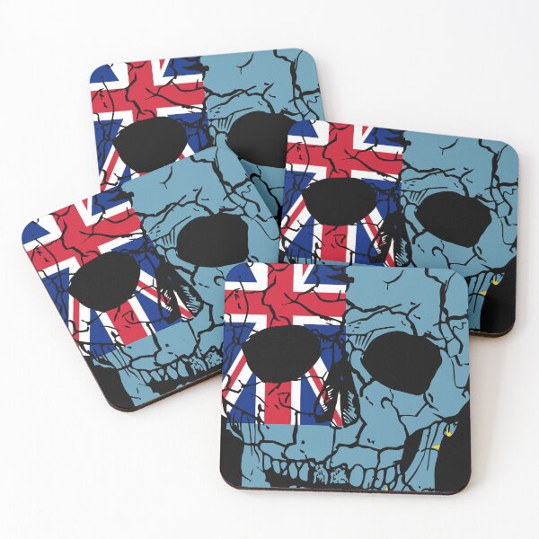 Item preview, Skull Flag of Tuvalu,halloween designed and sold by EpicMaps.