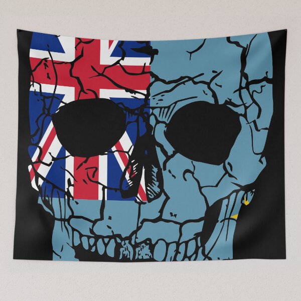 Item preview, Skull Flag of Tuvalu,halloween designed and sold by EpicMaps.