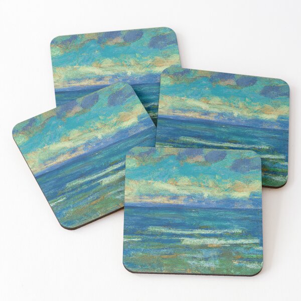Item preview, DALL·E 2022-10-17 11.14.16 - Impressionist Painting Ocean Landscape designed and sold by boltjesdesign.