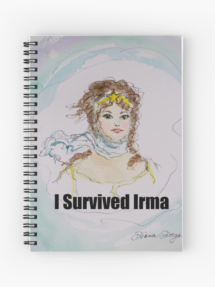 Thumbnail 1 of 3, Spiral Notebook, I Survived Irma designed and sold by Diana Giorge.