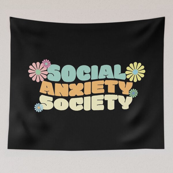 Item preview, Social Anxiety Society Socially Awkward Typography Humor Funny Quote designed and sold by thecatcouch.