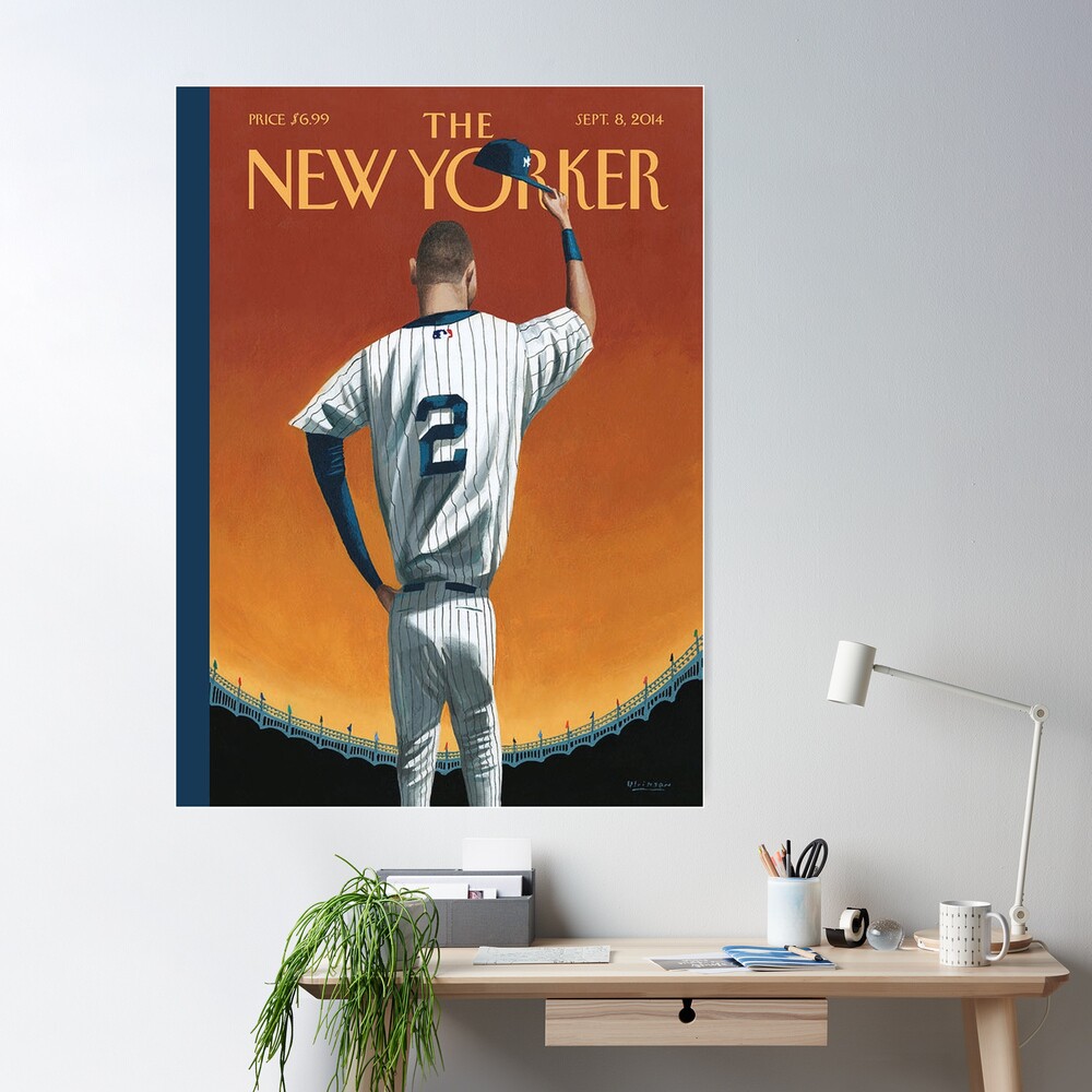 Derek Jeter #2 Away Jersey Number Poster for Sale by StickBall