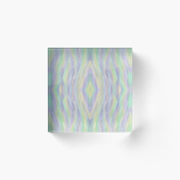 Mint Lilac Yellow Acrylic Block