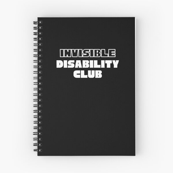 Item preview, invisible disability club designed and sold by MagpieMuddles.