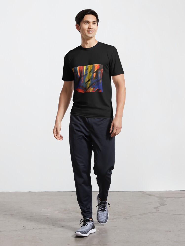 Thumbnail 5 of 7, Active T-Shirt, Rainy Street designed and sold by RevScarecrow.