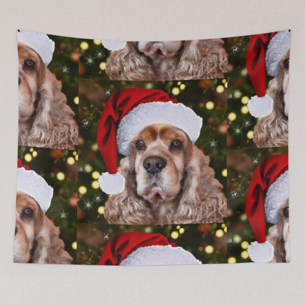 Item preview, Christmas Cocker Spaniel  designed and sold by fatbanana.