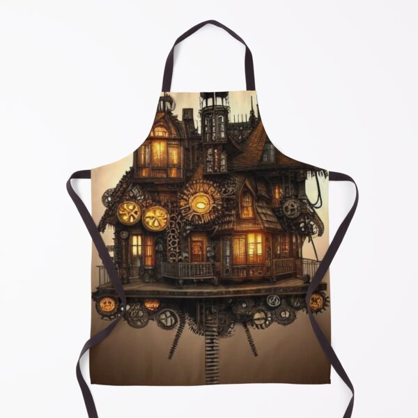 Item preview, Steampunk Home made of Gears and Clock designed and sold by MoonRoseInk.
