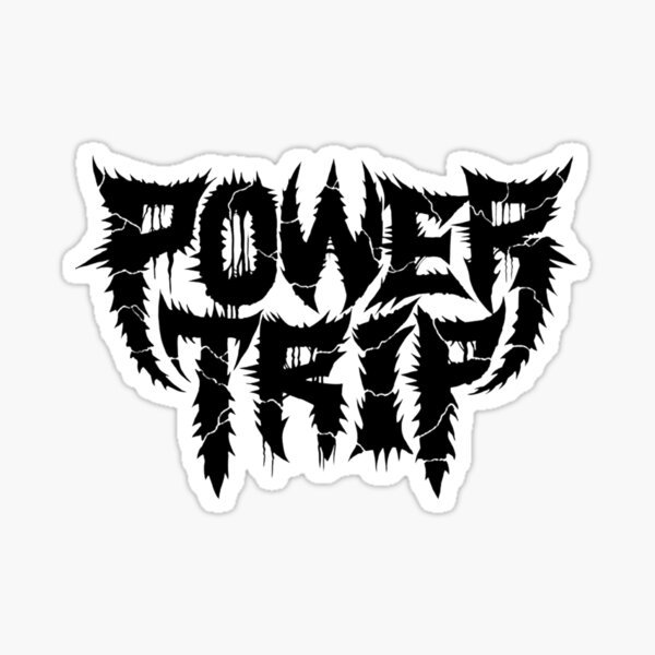 Power Trip Spikey Logo Sticker