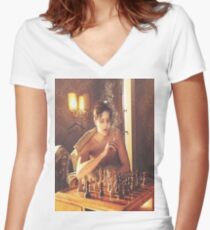 Camiseta entallada de cuello en V Bill Skarsgard
