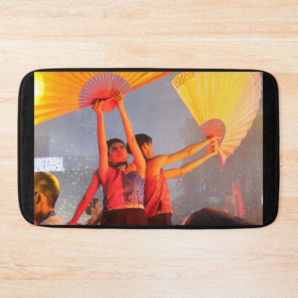 Item preview, Dance performer raising arms with paper fans designed and sold by kall3bu.
