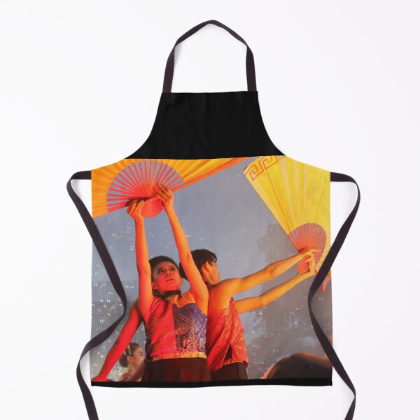 Item preview, Dance performer raising arms with paper fans designed and sold by kall3bu.