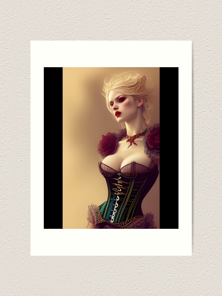 Beautiful Steampunk Lady in Fancy Uniform Sticker for Sale by Eliteijr