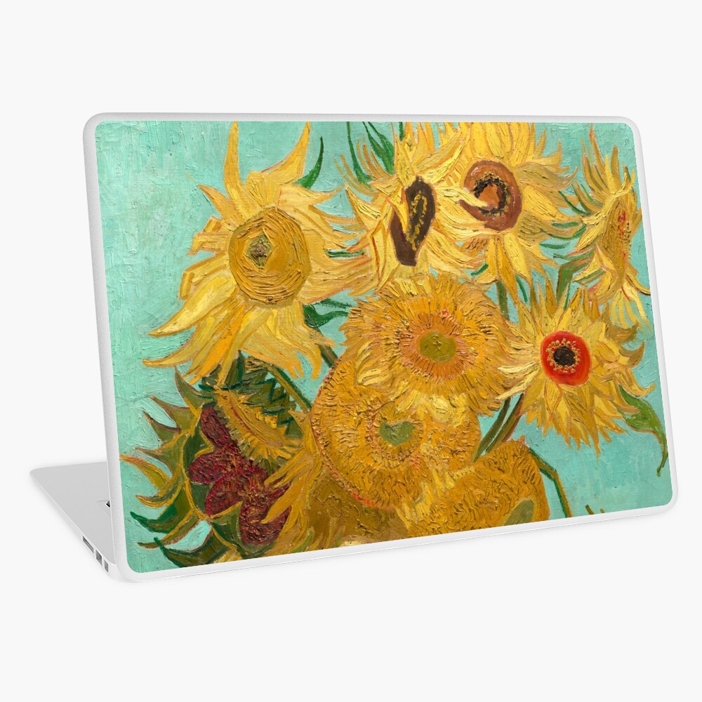 Vase with Twelve Sunflowers by Vincent Van Gogh 1889 Laptop Skin
