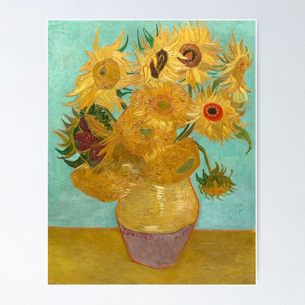 1art1 Vincent Van Gogh Póster Los Girasoles, 1888 Cartel 91x61 cm :  : Hogar y cocina