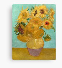Vase with Twelve Sunflowers by Vincent Van Gogh 1889 Canvas Print
