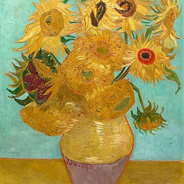 Aperçu de l'œuvre Vase avec douze tournesols par Vincent Van Gogh 1889 de Vintage Wall Art