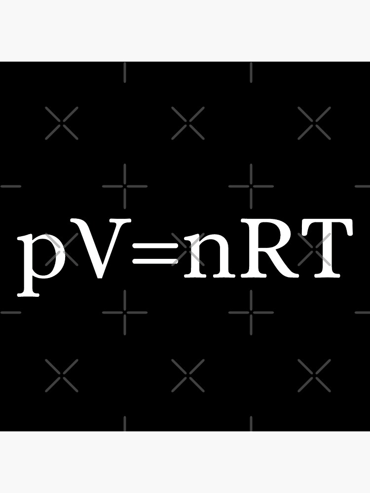 Pv Nrt Ideal Gas Law Poster For Sale By Grindelia Redbubble