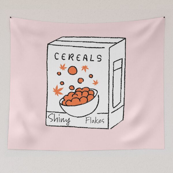 Aperçu de l'œuvre Céréales Shiny Flakes créée et vendue par mkzmerch.