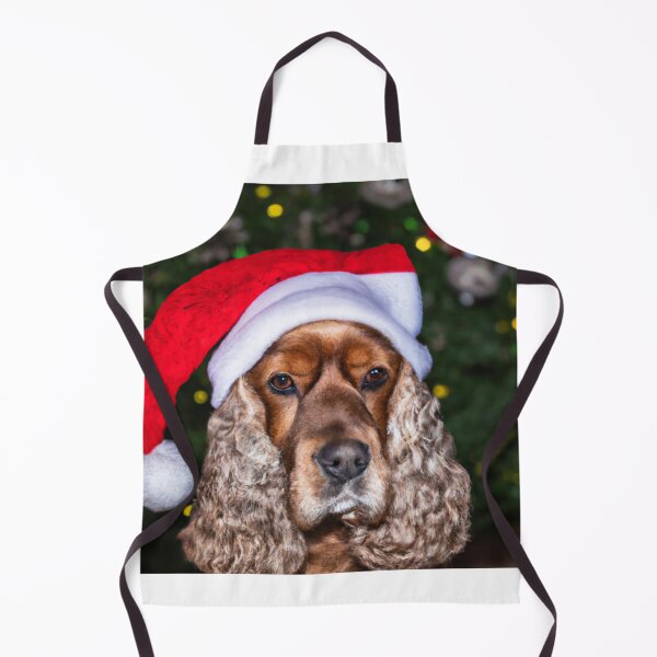 Item preview, Cocker Spaniel wearing a santa hat Christmas designed and sold by fatbanana.