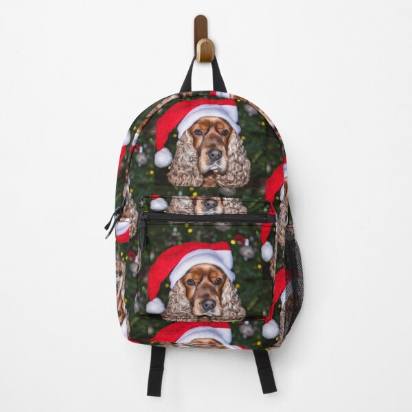 Item preview, Cocker Spaniel wearing a santa hat Christmas  designed and sold by fatbanana.