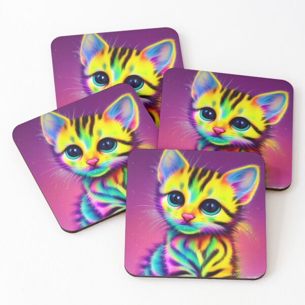 Item preview, Super colorful cute kitten designed and sold by Stanley de Wekker.