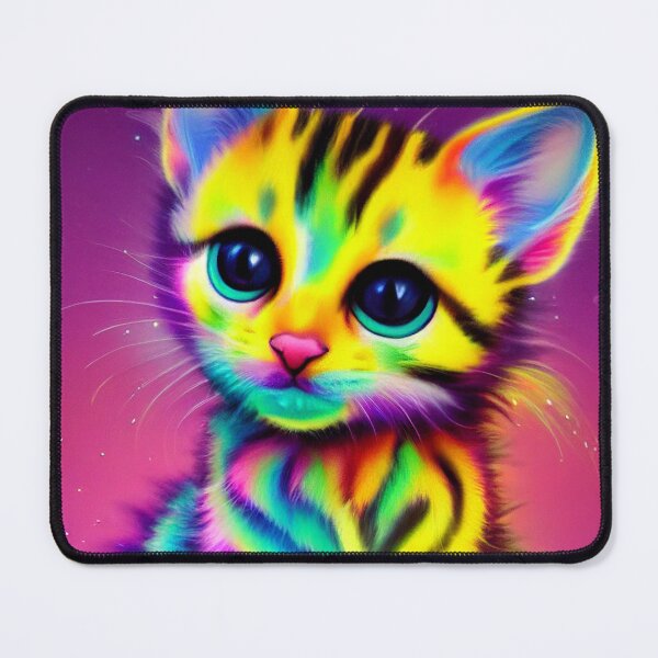 Item preview, Super colorful cute kitten designed and sold by Stanley de Wekker.