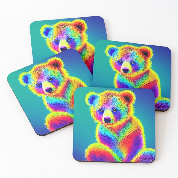 Item preview, Super colorful cute bear designed and sold by Stanley de Wekker.