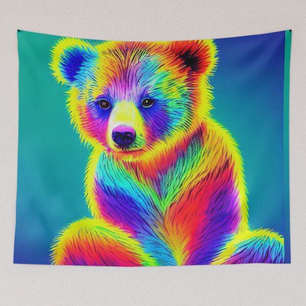 Item preview, Super colorful cute bear designed and sold by Stanley de Wekker.