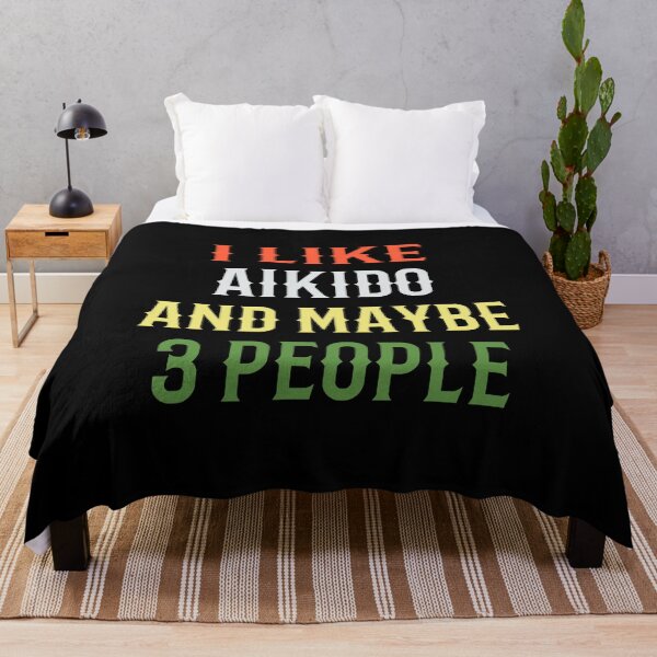 Item preview, I Like Aikido and Maybe 3 People! Funny Design for an aikidoka and Aikido lovers! designed and sold by TheKarateStore.