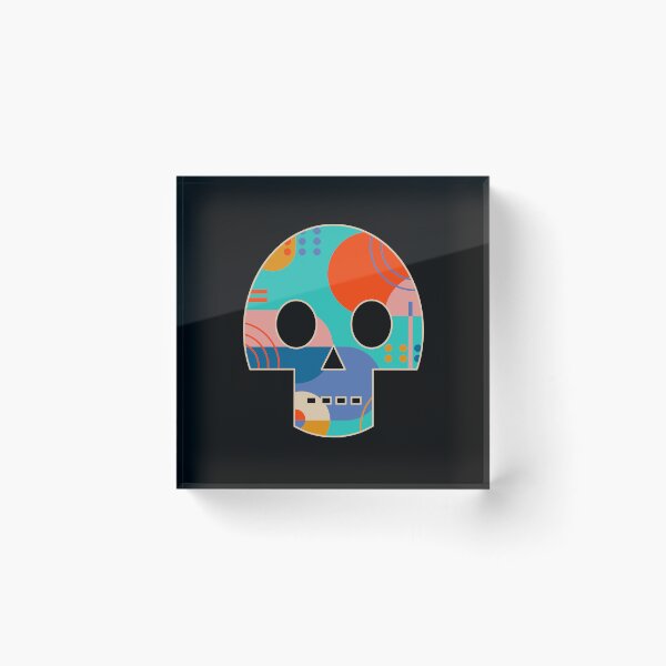 Item preview, Geometric Abstract Memphis Skull designed and sold by makart2.