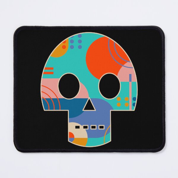 Item preview, Geometric Abstract Memphis Skull designed and sold by makart2.