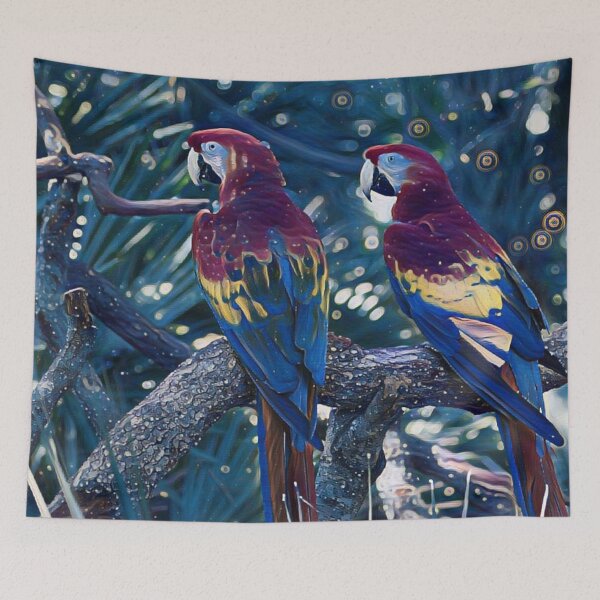 Item preview, PARROT COUPLE designed and sold by KatisDesign.