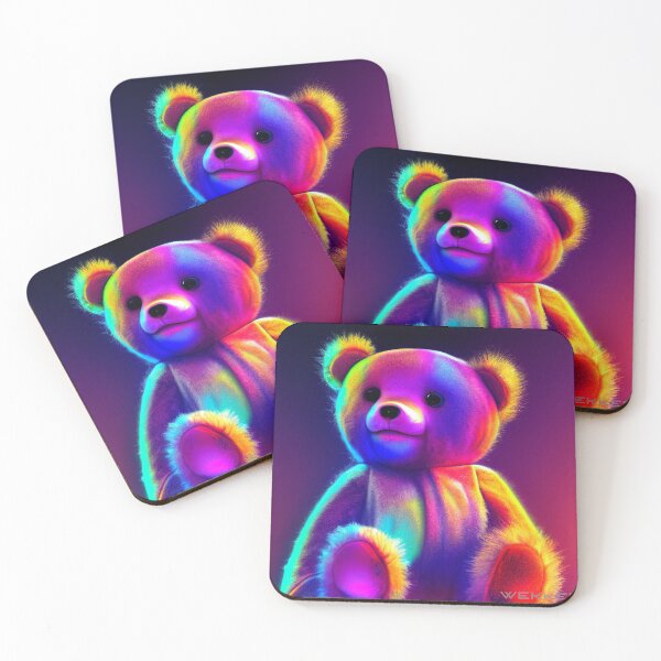 Item preview, Super colorful cute teddy bear designed and sold by Stanley de Wekker.