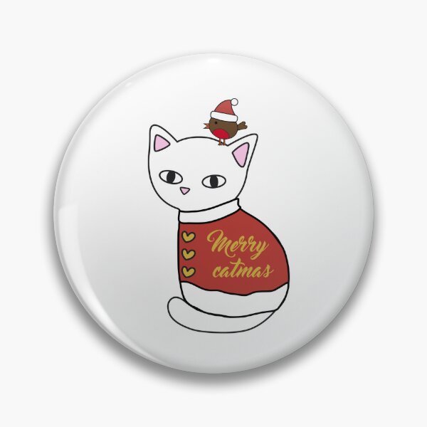 Item preview, Merry catmas Robin redbreast 2 designed and sold by MeowMusic.