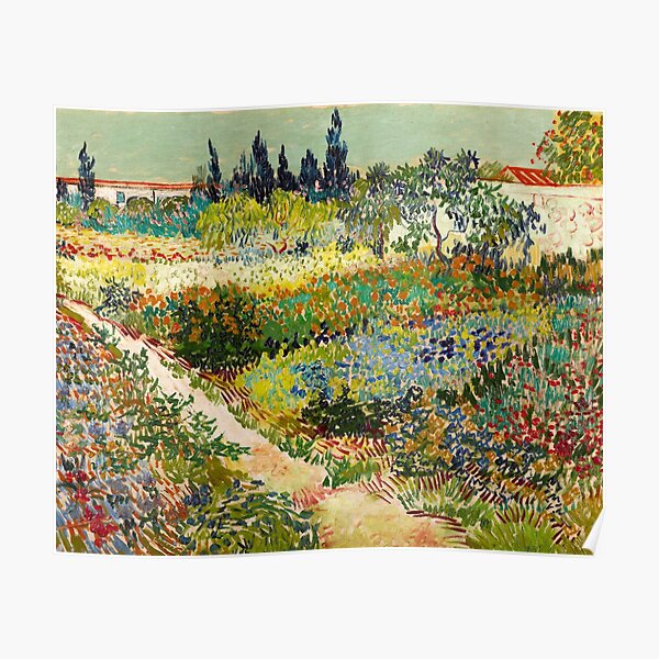 Vincent van Gogh - Garten in Arles, 1888 Poster