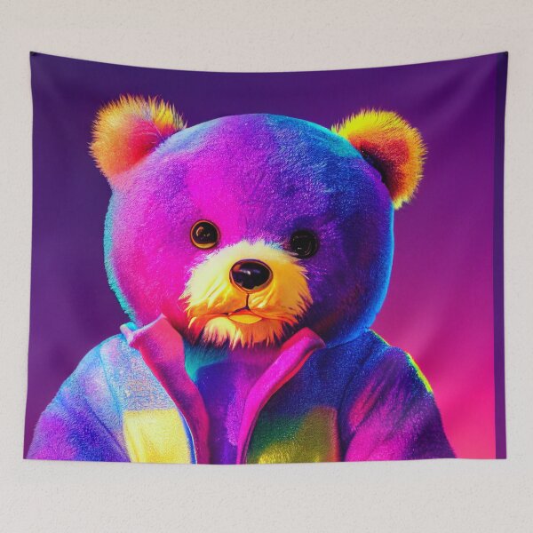 Item preview,  Super colorful teddy bear designed and sold by Stanley de Wekker.