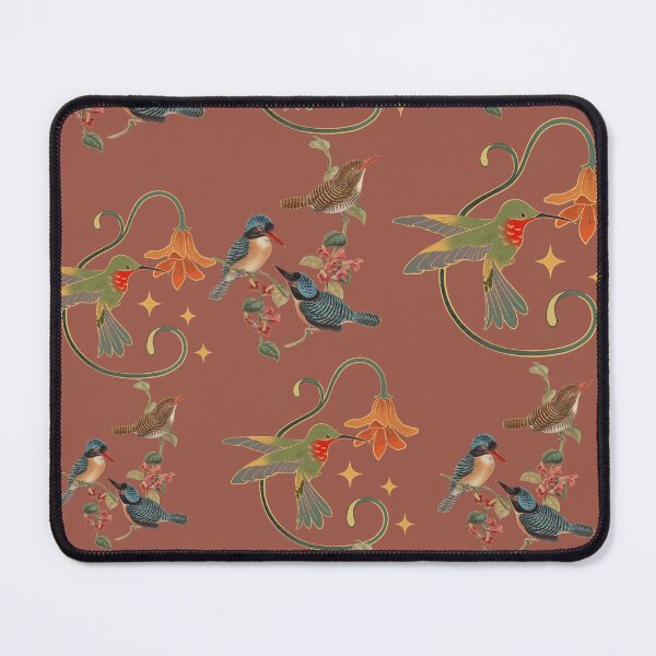 Item preview, Rustic colour birds pattern designed and sold by Daisy Carnival.