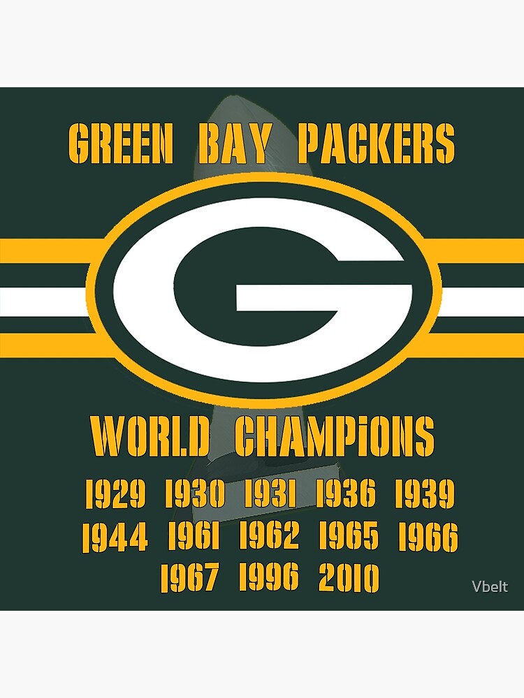 Green Bay Titles' Poster for Sale by Vbelt