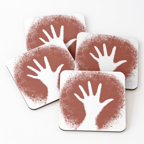 Item preview, Prehistoric cave art Stone Age handprint designed and sold by archbestos.