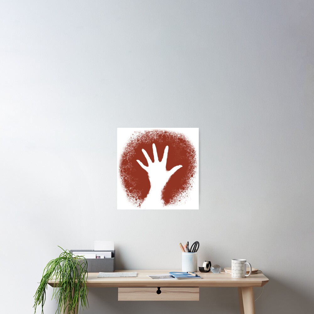 Prehistoric Cave Art Stone Age Handprint Poster For Sale By   Cposter,small,square Product,1000x1000.2 