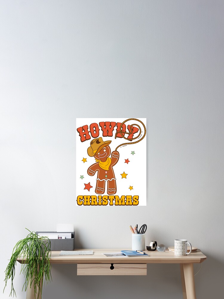 Thumbnail 2 of 3, Poster, HOWDY CHRISTMAS designed and sold by crystalwarrior.